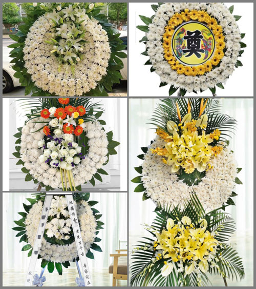湖北咸宁市咸安区大幕乡花圈速递